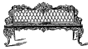 Wrought Iron Bench