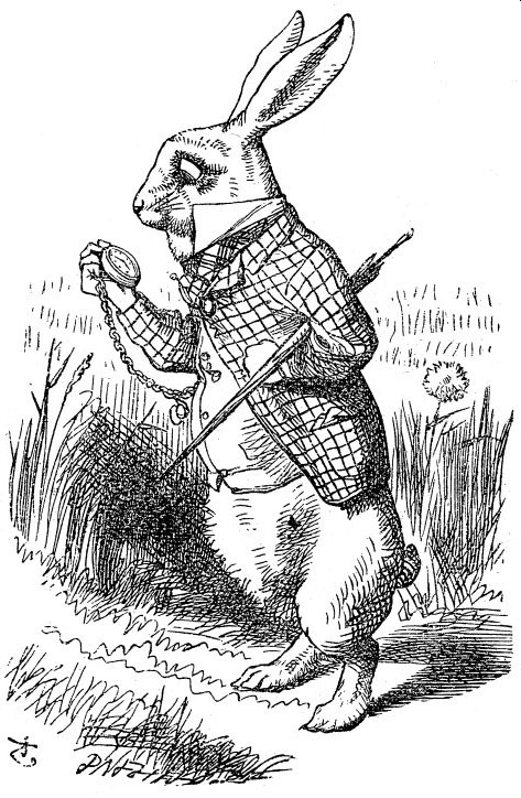 iron stove tenniel white rabbit